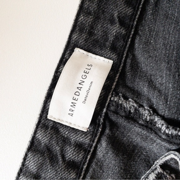 Armedangels FJELLA Cropped Straight Jeans Black SZ 26 Mid Rise - Picture 2 of 10